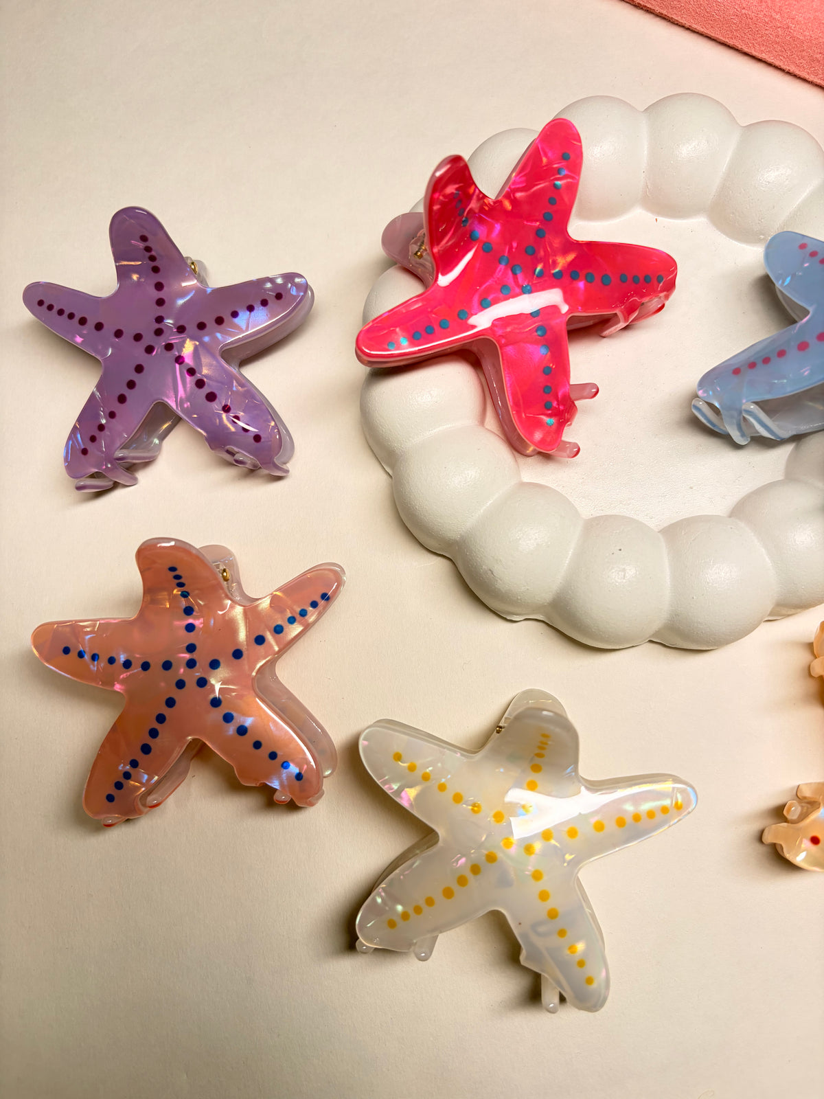 Starfish Glow Hair Claw Clip
