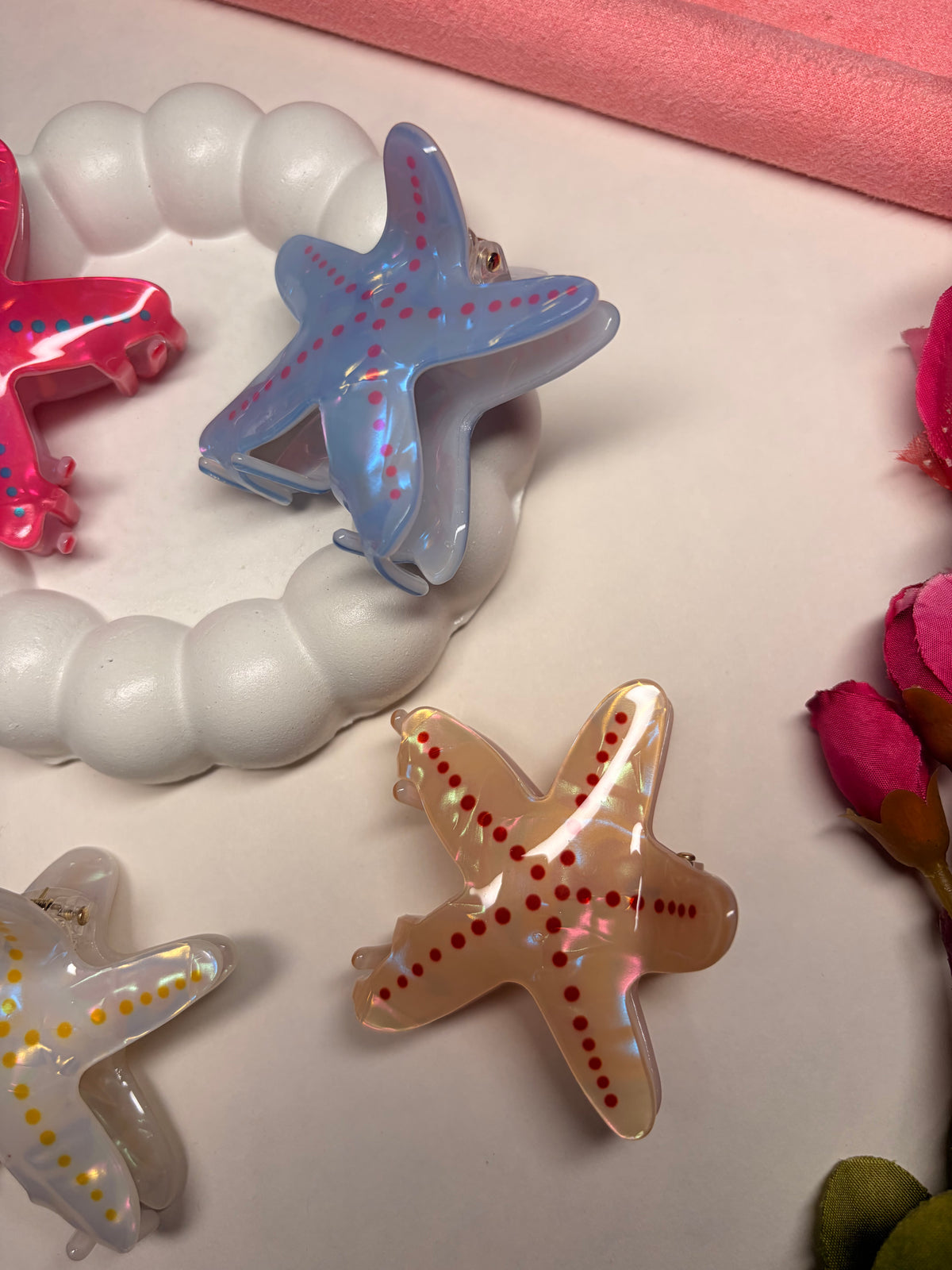 Starfish Glow Hair Claw Clip