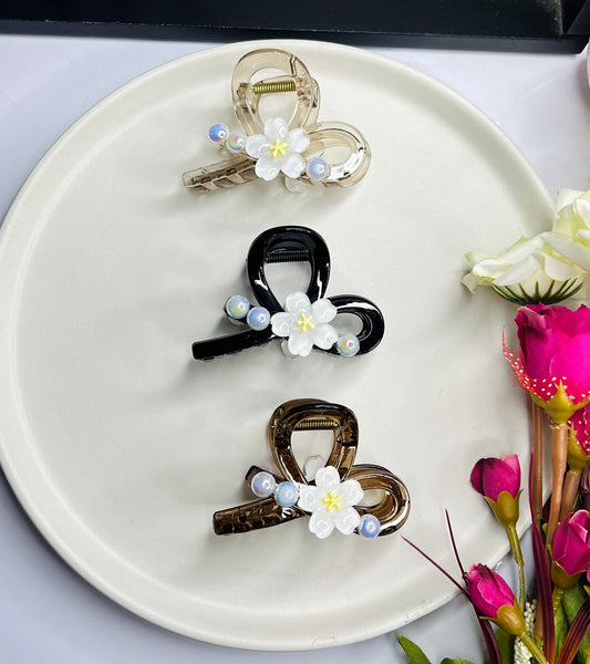 Floral Claw Clip