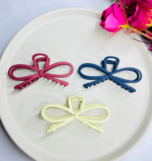 Bow Metal Claw Clip ( Large )