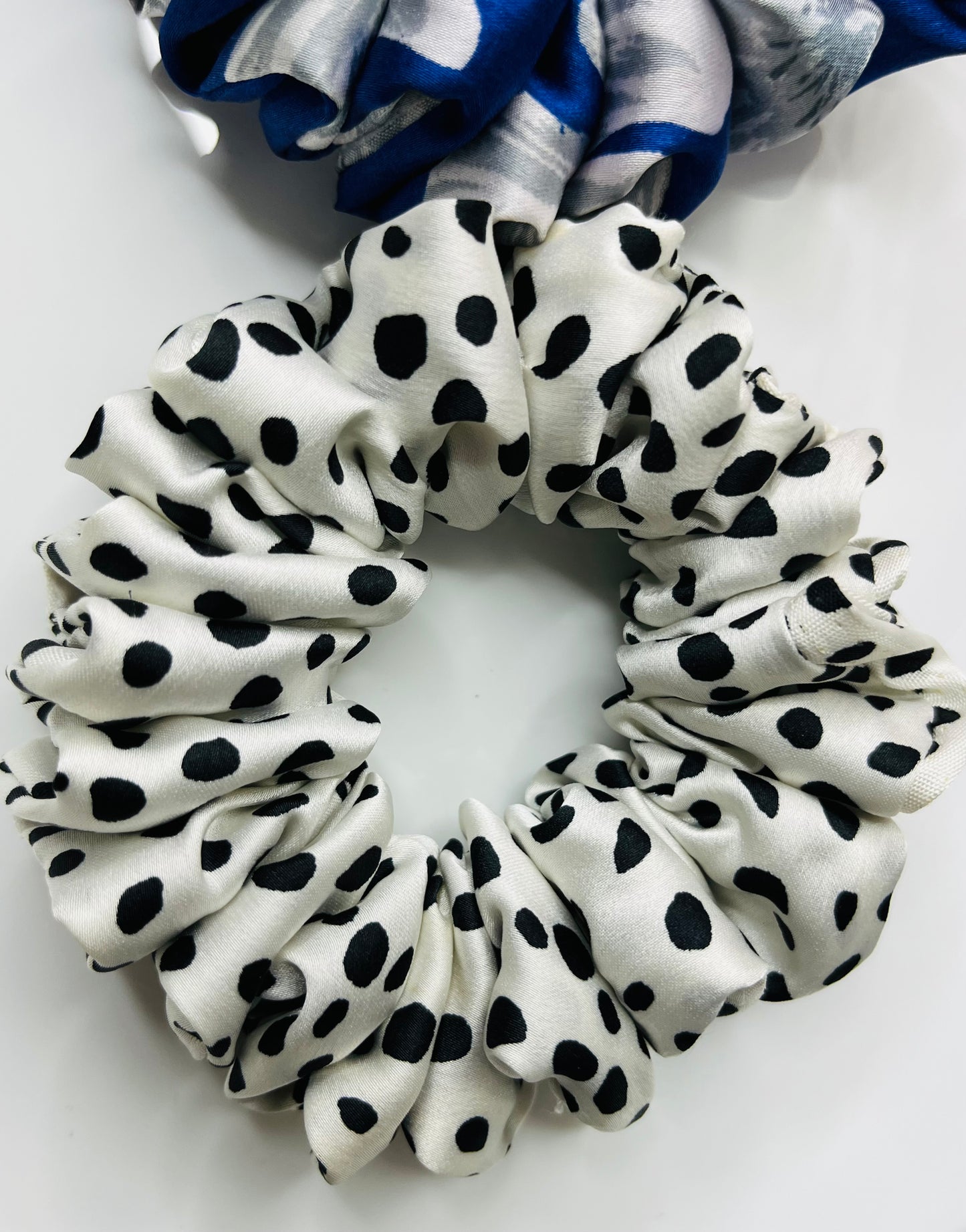 Fluffy Satin Scrunchies