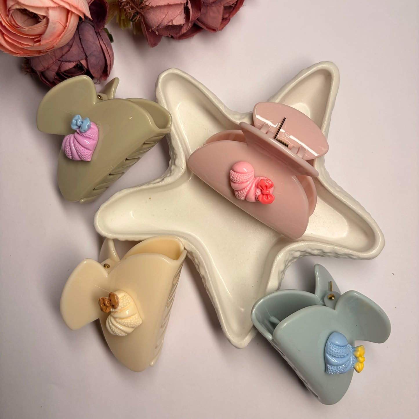 Sweetheart Mini Claw Clips ( Small )