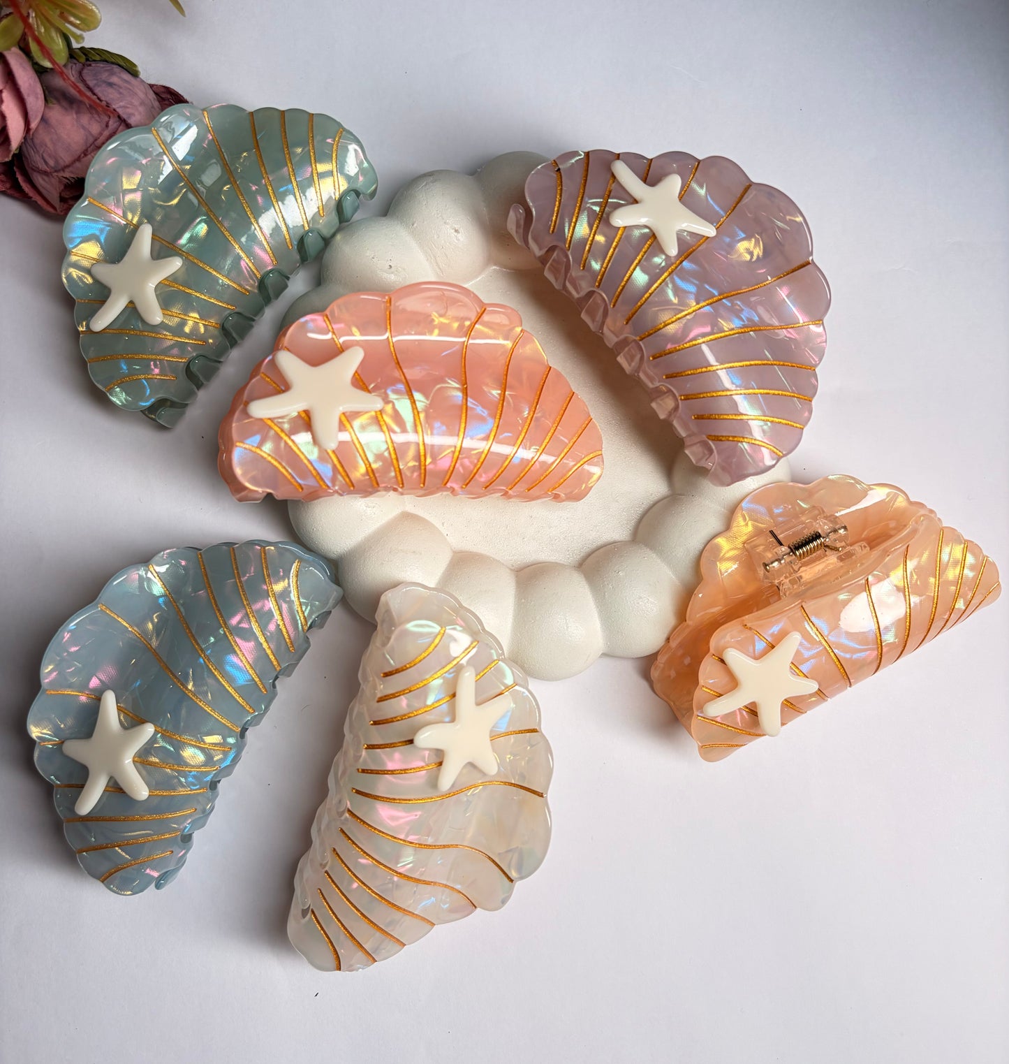 Ocean Shell Claw Clips ( Large )