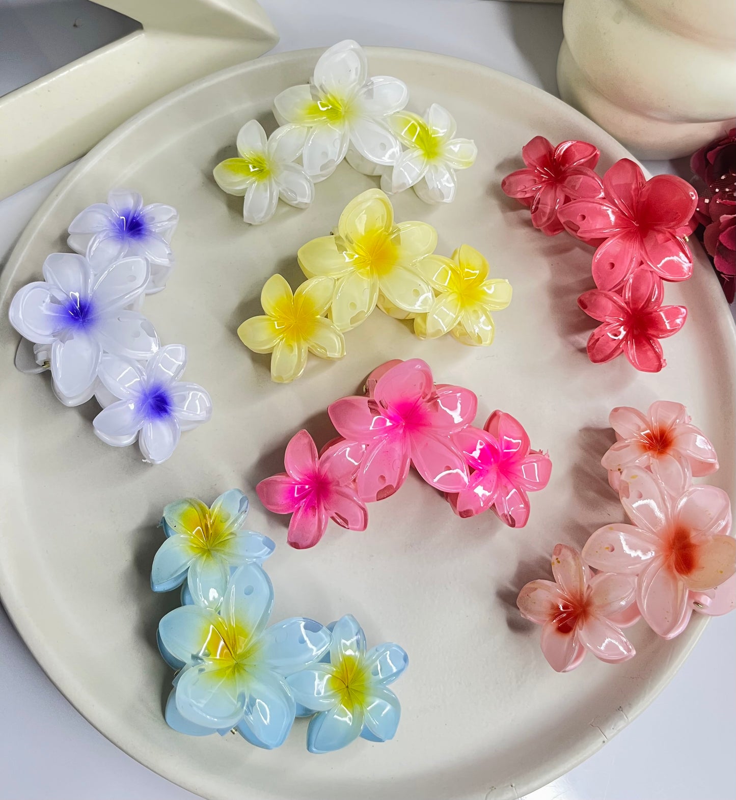 Flower Claw Clip ( Large )