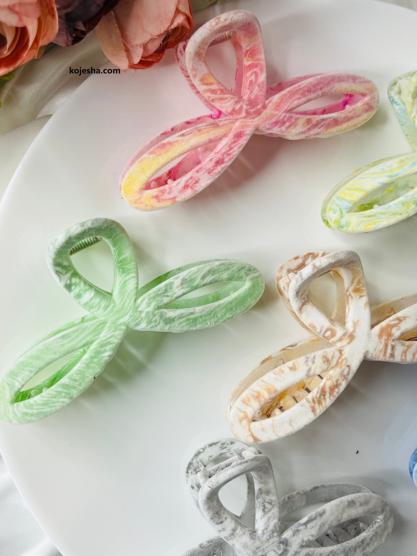 Marble Printed Claw Clip ( Large )