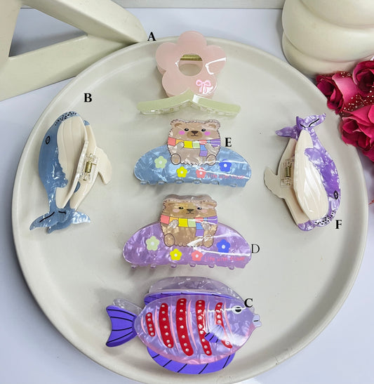 Premium Funky Claw Clip ( Large )