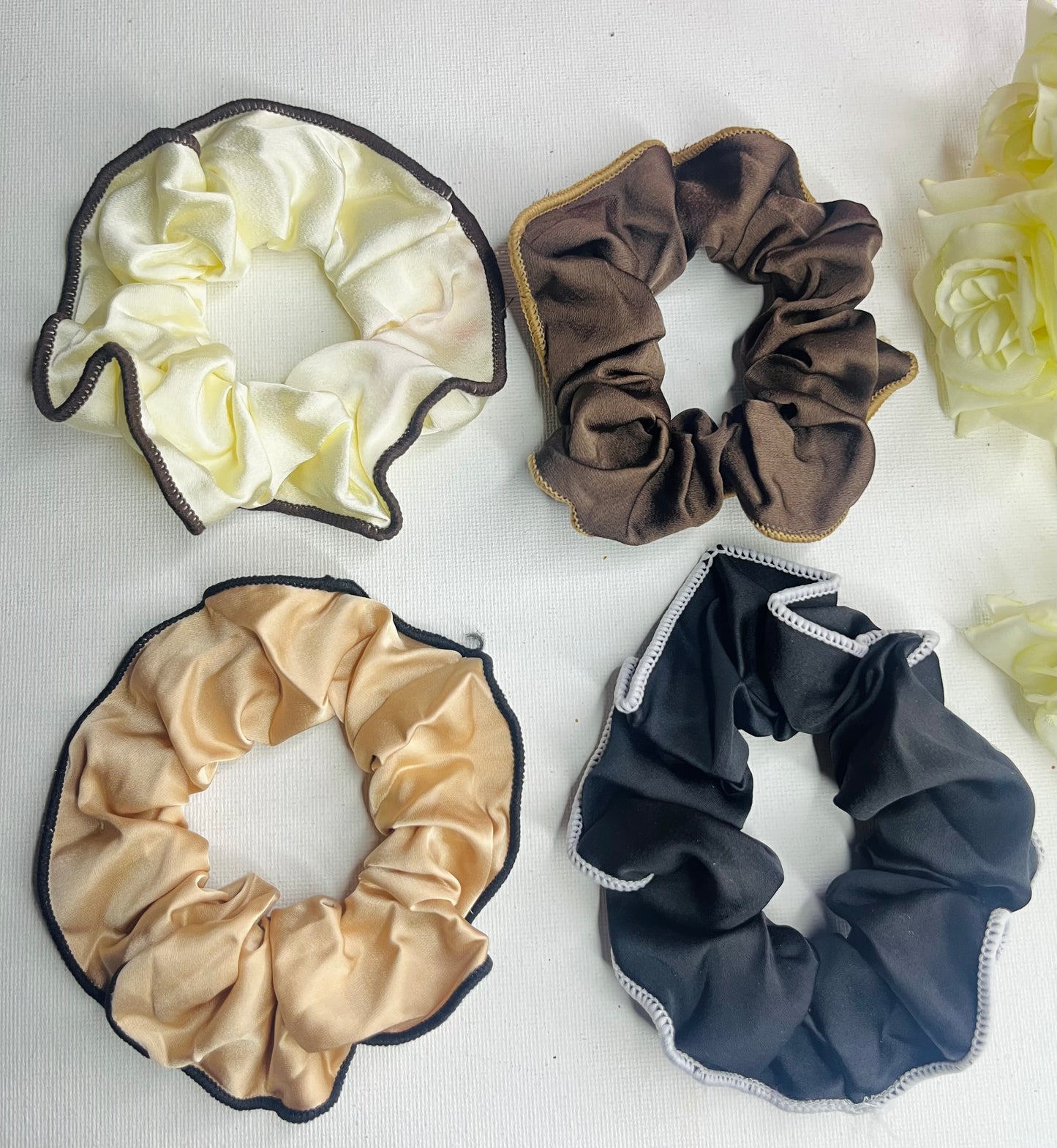 Chocolate Hair Scrunchies