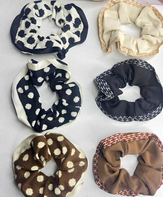 Printed Hair Scrunchies