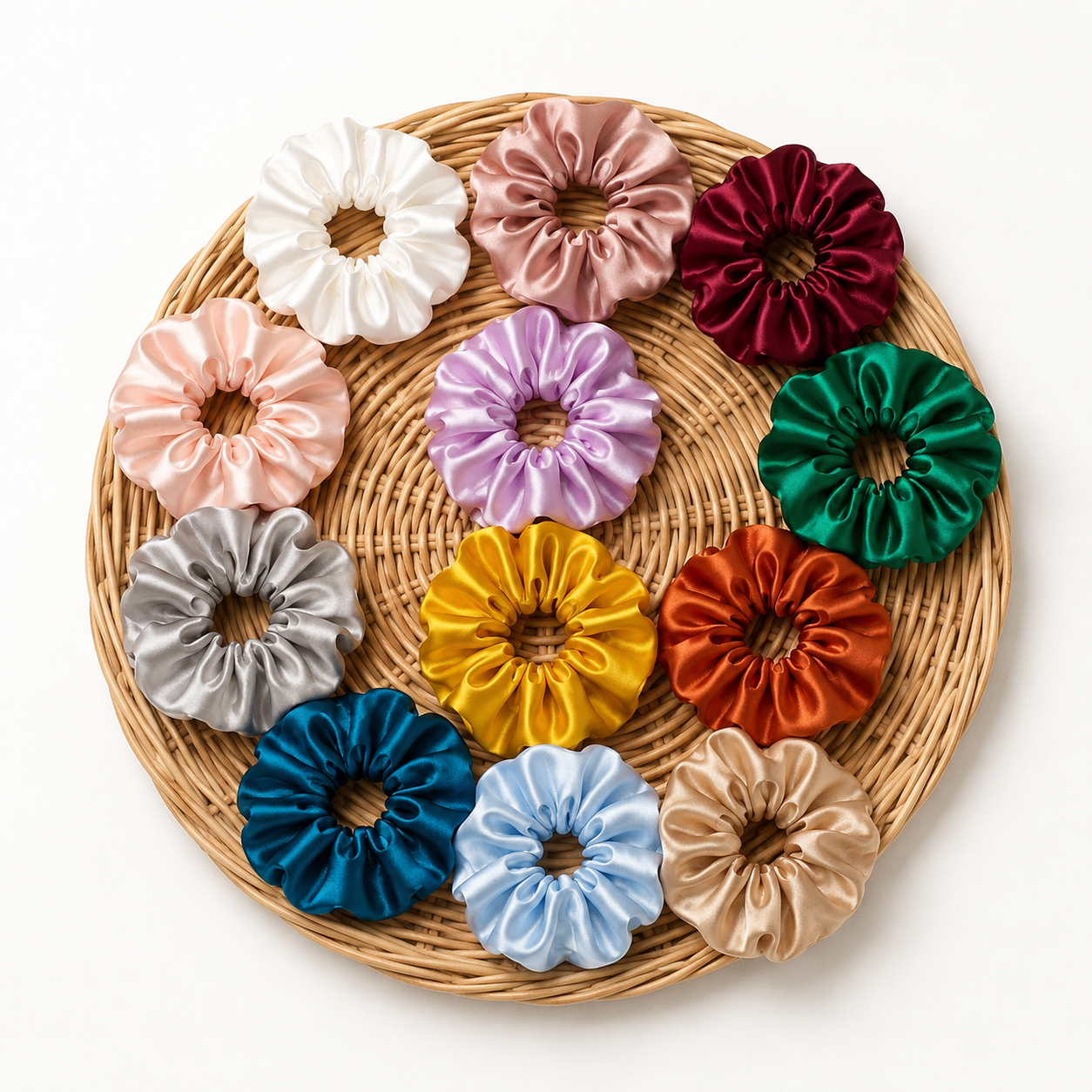 Satin Scrunchie ( Pack Of 12 )