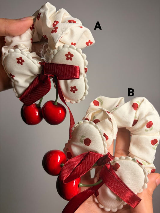 🍒 Cherry Bow (scrunchies)