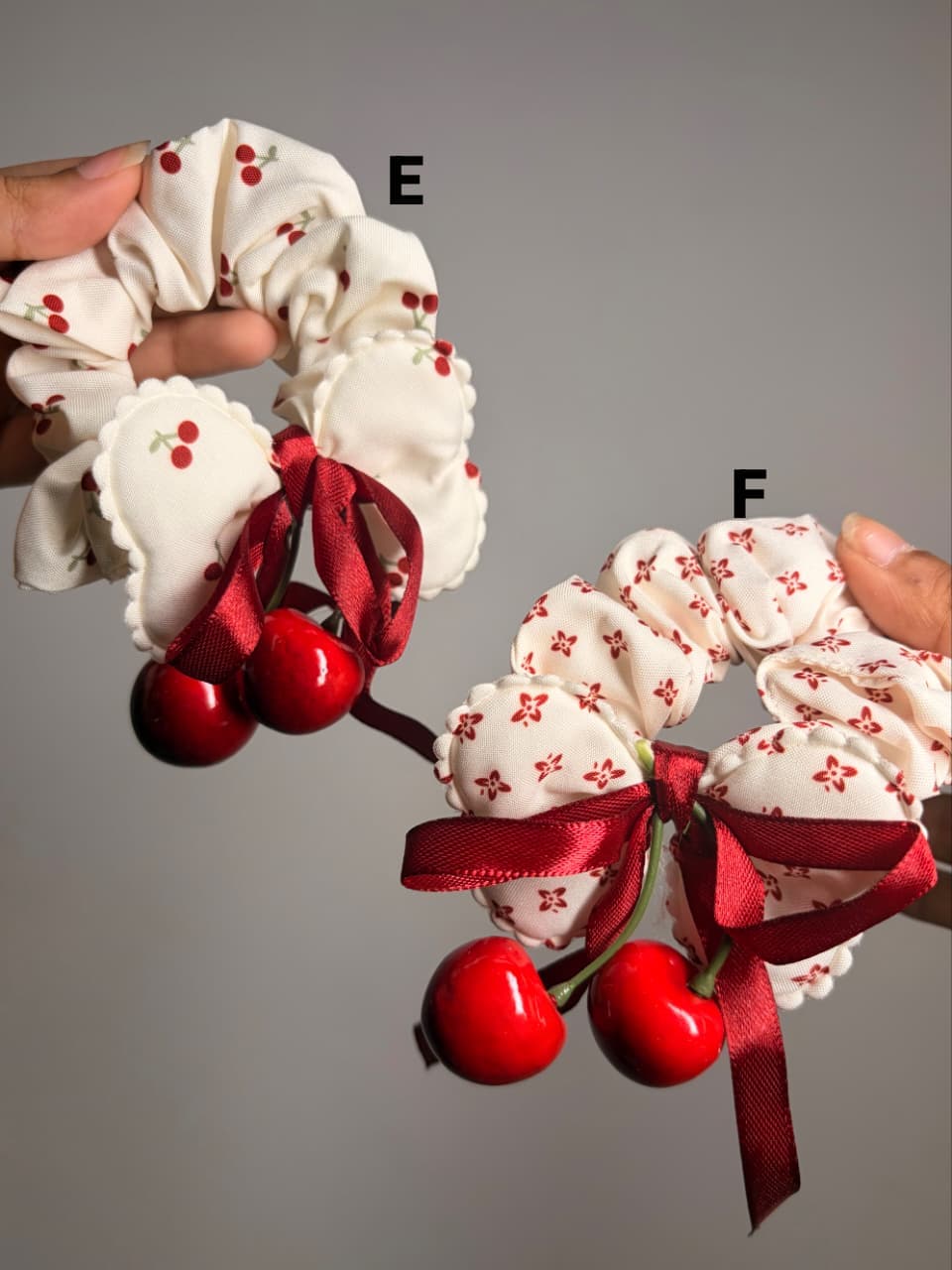 🍒 Cherry Bow (scrunchies)
