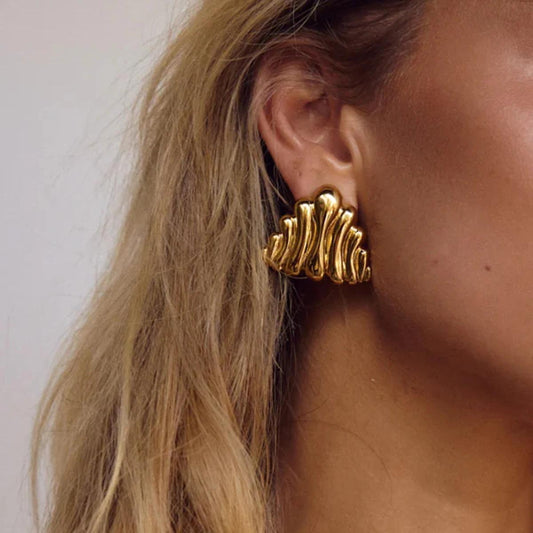 Textured Chunky Earring