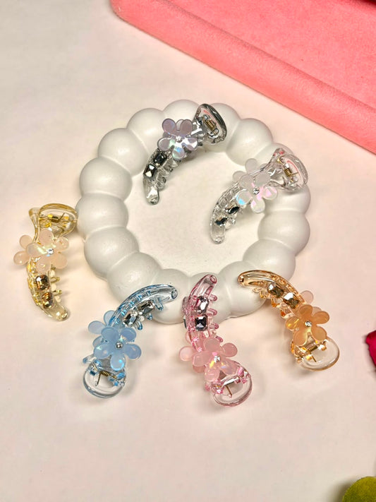 Crystal Petal Banana Clip (SMALL)