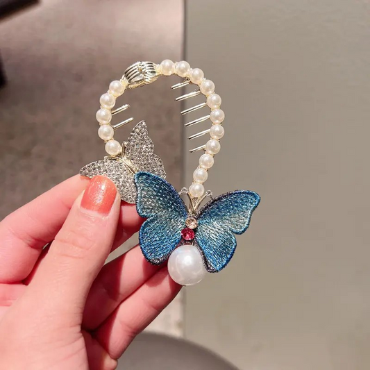 Butterfly Ponytail Buckle Clip