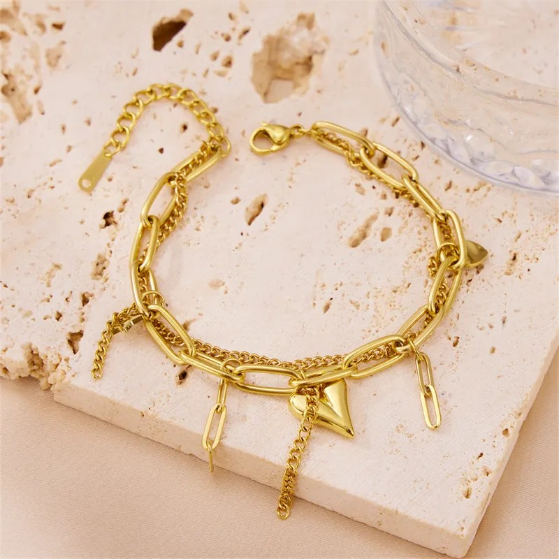 Heart Chain Bracelet