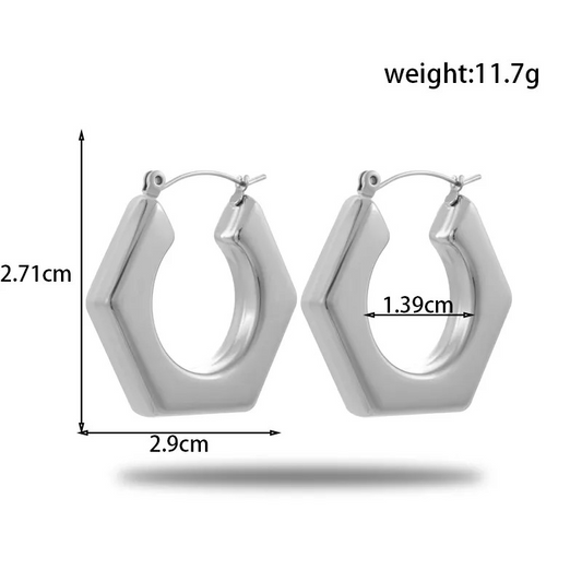 Silver Hoop Earring
