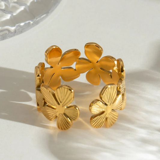 Floral Chunky Ring