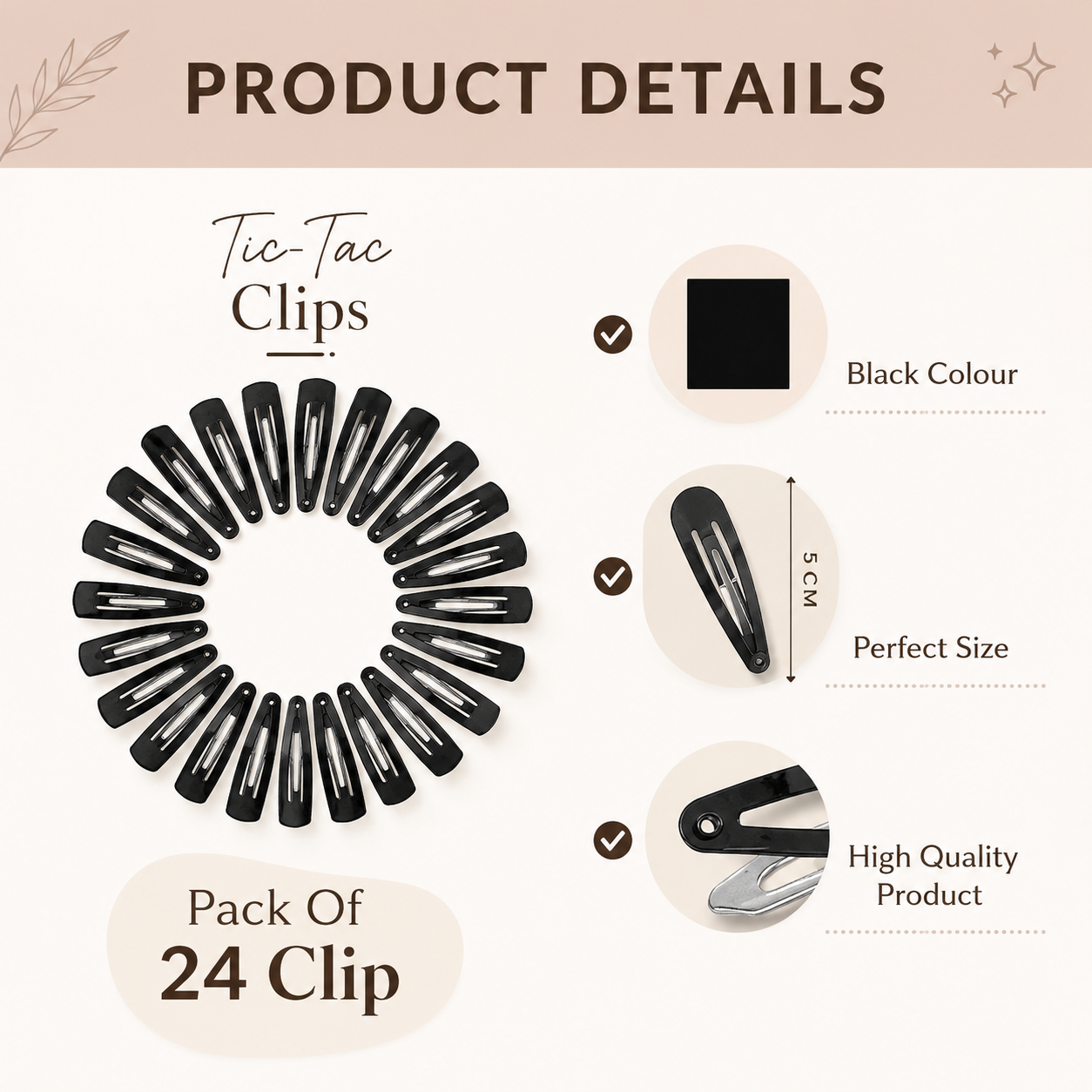 Tic-Tac Hair Clips