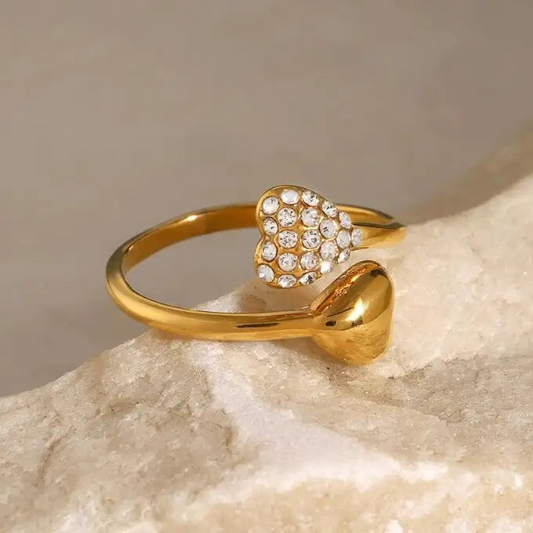 Duo Heart Ring